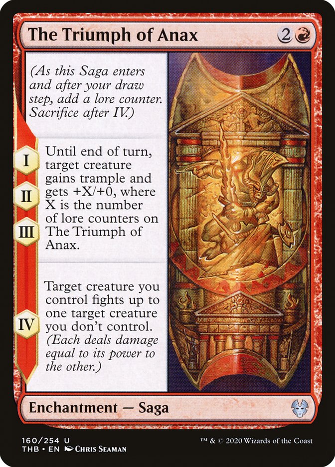 The Triumph of Anax [Theros Beyond Death] Magic: The Gathering