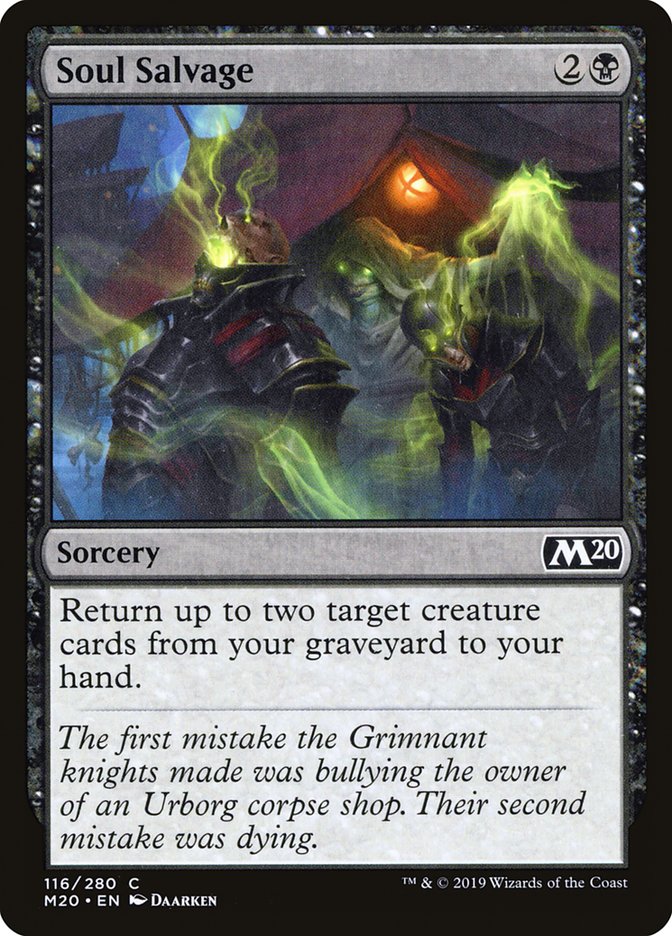 Soul Salvage [Core Set 2020] Magic: The Gathering