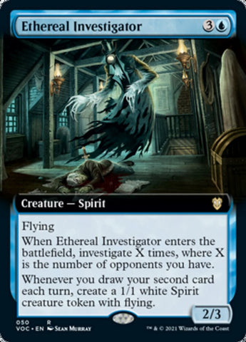 Ethereal Investigator (Extended Art) [Innistrad: Crimson Vow Commander] Magic: The Gathering