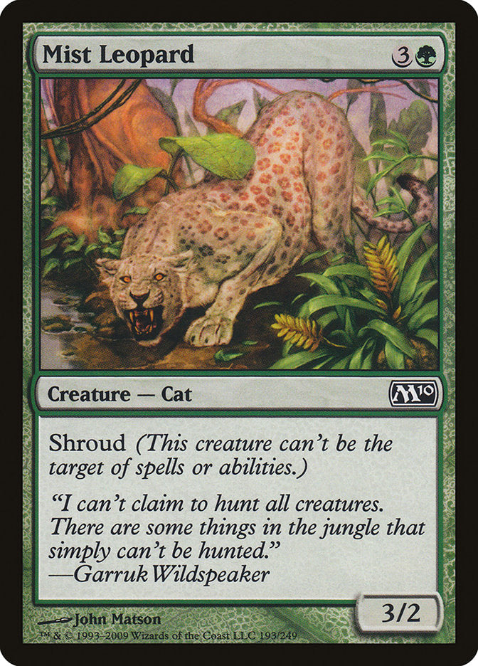 Mist Leopard [Magic 2010] Magic: The Gathering