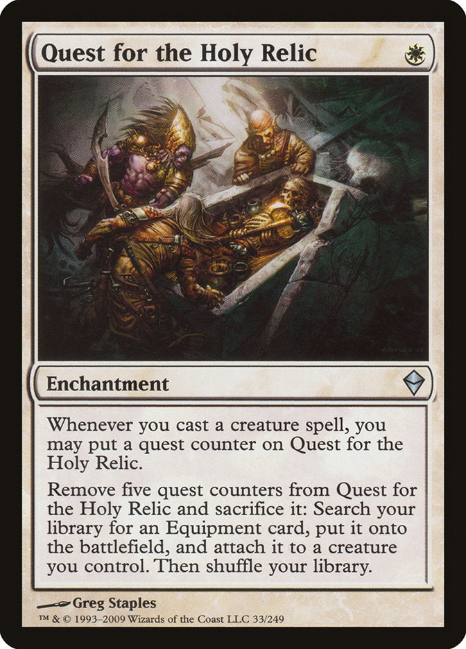 Quest for the Holy Relic [Zendikar] Magic: The Gathering