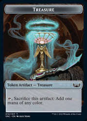 Treasure (014) // Citizen Double-Sided Token [Streets of New Capenna Tokens] Magic: The Gathering