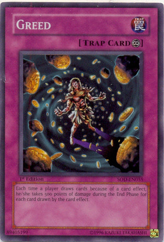 Greed [SOD-EN055] Super Rare Yu-Gi-Oh!
