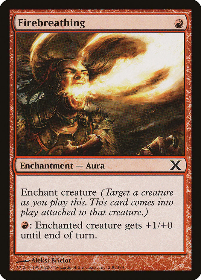 Firebreathing [Tenth Edition] Magic: The Gathering