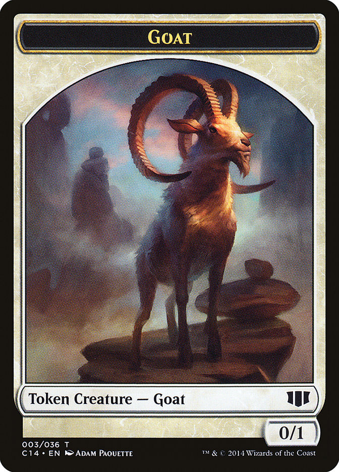 Goblin // Goat Double-Sided Token [Commander 2014 Tokens] Magic: The Gathering