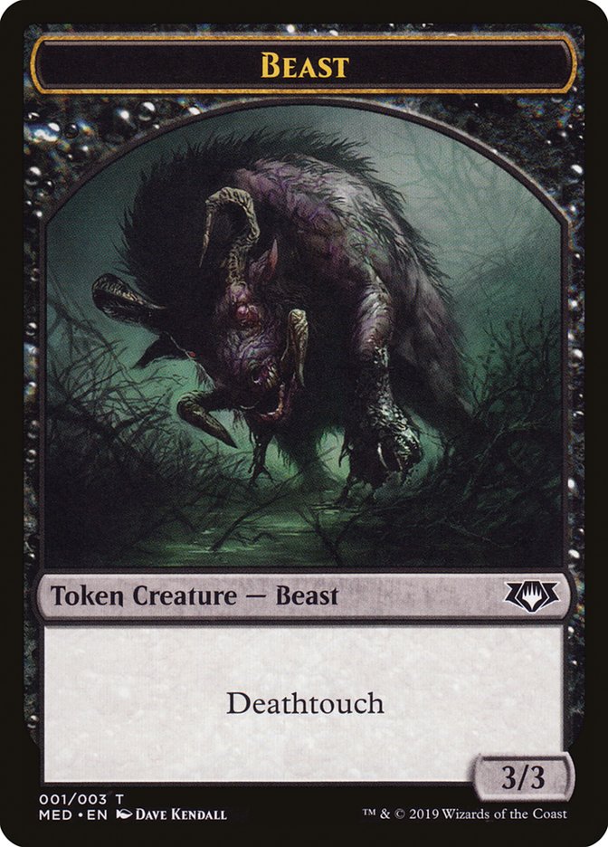 Beast Token [Mythic Edition Tokens] Magic: The Gathering