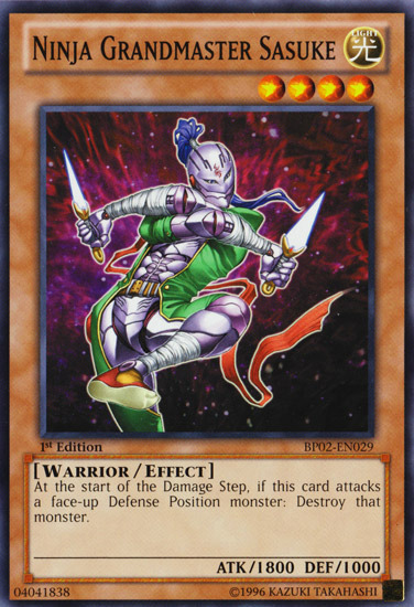 Ninja Grandmaster Sasuke [BP02-EN029] Common Yu-Gi-Oh!