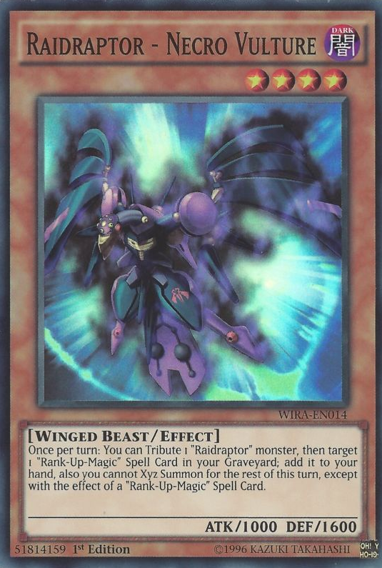 Raidraptor - Necro Vulture [WIRA-EN014] Super Rare Yu-Gi-Oh!