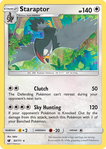 Staraptor (83/111) [Sun & Moon: Crimson Invasion] Pokémon