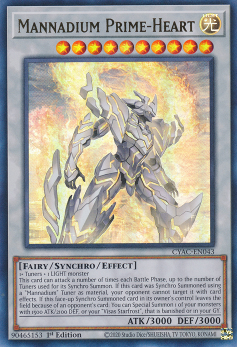 Mannadium Prime-Heart [CYAC-EN043] Ultra Rare Yu-Gi-Oh!