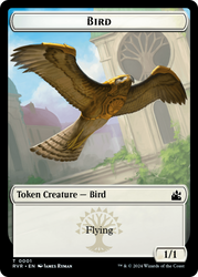 Bird // Goblin (0009) Double-Sided Token [Ravnica Remastered Tokens] Magic: The Gathering