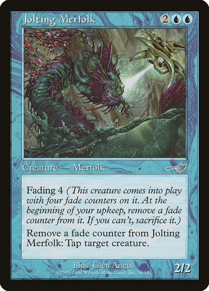 Jolting Merfolk [Nemesis] Magic: The Gathering