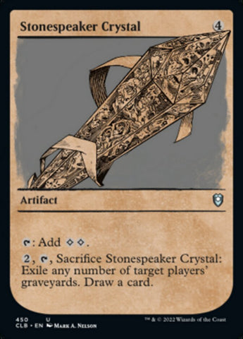 Stonespeaker Crystal (Showcase) [Commander Legends: Battle for Baldur's Gate] Magic: The Gathering