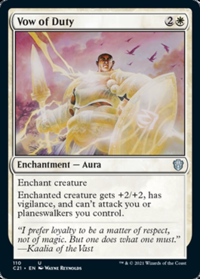 Vow of Duty [Commander 2021] Magic: The Gathering