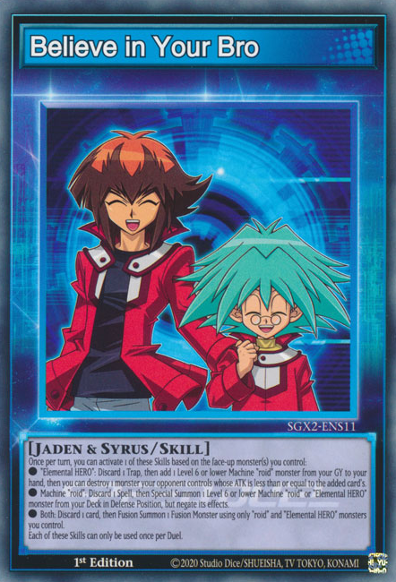 Believe in your Bro [SGX2-ENS11] Common Yu-Gi-Oh!