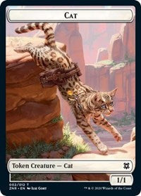 Cat // Copy Double-Sided Token [Zendikar Rising Tokens] Magic: The Gathering