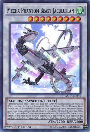 Mecha Phantom Beast Jaculuslan [WSUP-EN034] Super Rare Yu-Gi-Oh!