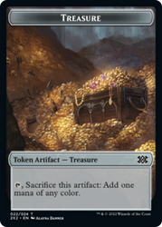 Egg // Treasure Double-Sided Token [Double Masters 2022 Tokens] Magic: The Gathering