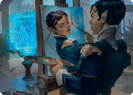 Parnesse, the Subtle Brush Art Card [Streets of New Capenna Art Series] Magic: The Gathering