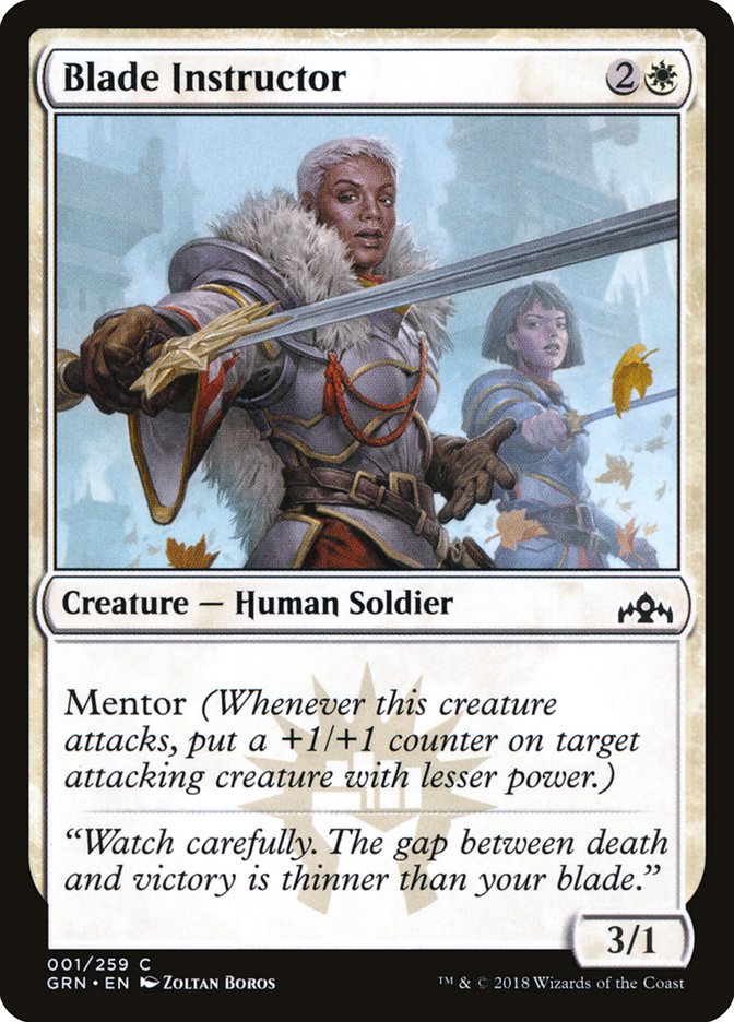 Blade Instructor [Guilds of Ravnica] Magic: The Gathering