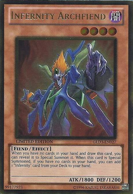 Infernity Archfiend [GLD3-EN027] Gold Rare Yu-Gi-Oh!
