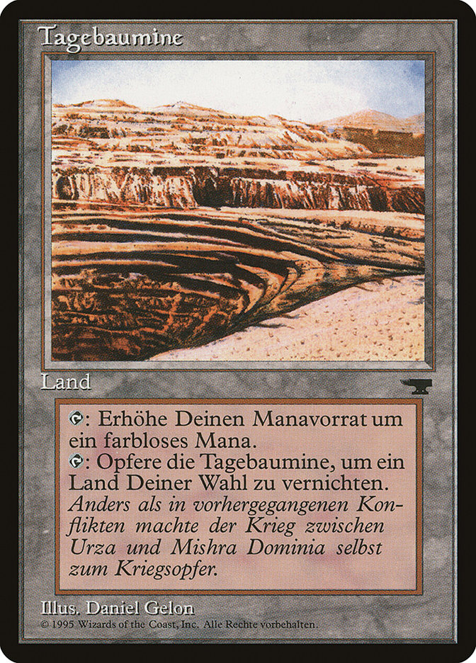 Strip Mine (German) - "Tagebaumine" [Renaissance] Magic: The Gathering