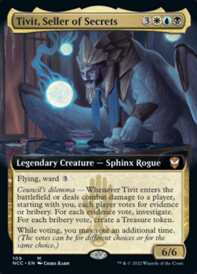 Tivit, Seller of Secrets (Extended Art) [Streets of New Capenna Commander] Magic: The Gathering