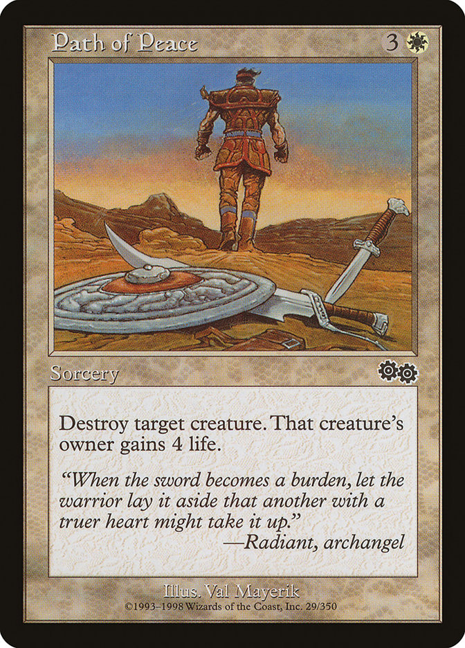 Path of Peace [Urza's Saga] Magic: The Gathering
