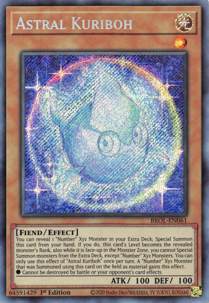 Astral Kuriboh [BROL-EN061] Secret Rare Yu-Gi-Oh!