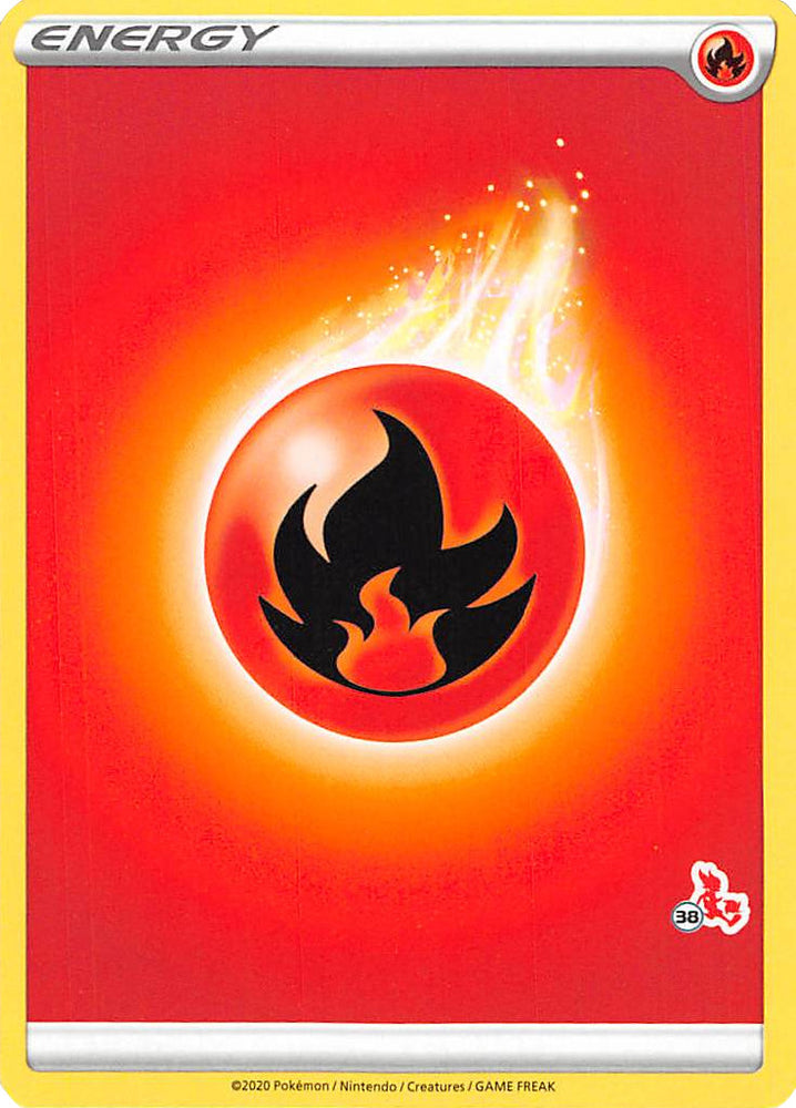 Fire Energy (Cinderace Stamp #38) [Battle Academy 2022] Pokémon