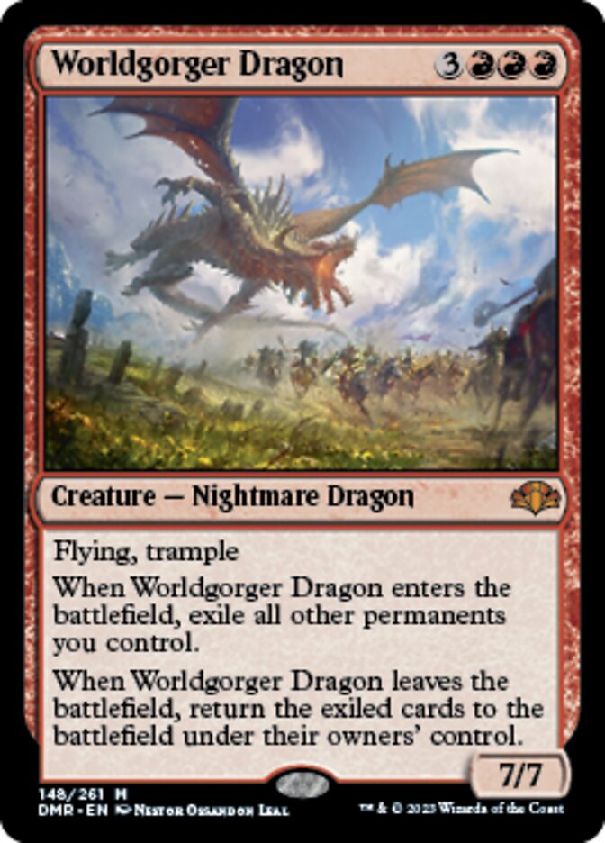 Worldgorger Dragon [Dominaria Remastered] Magic: The Gathering