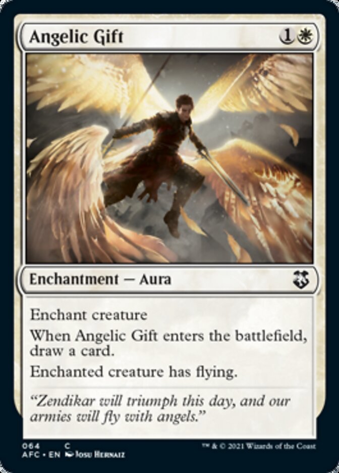 Angelic Gift [Dungeons & Dragons: Adventures in the Forgotten Realms Commander] Magic: The Gathering