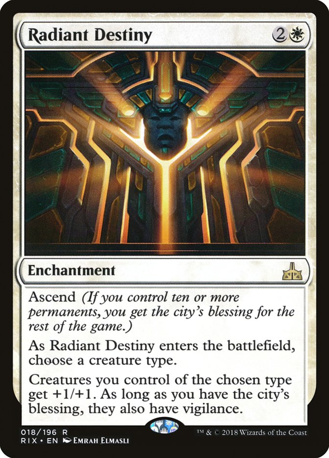 Radiant Destiny [Rivals of Ixalan] Magic: The Gathering