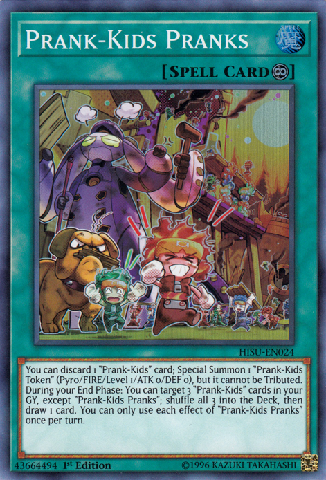 Prank-Kids Pranks [HISU-EN024] Super Rare Yu-Gi-Oh!