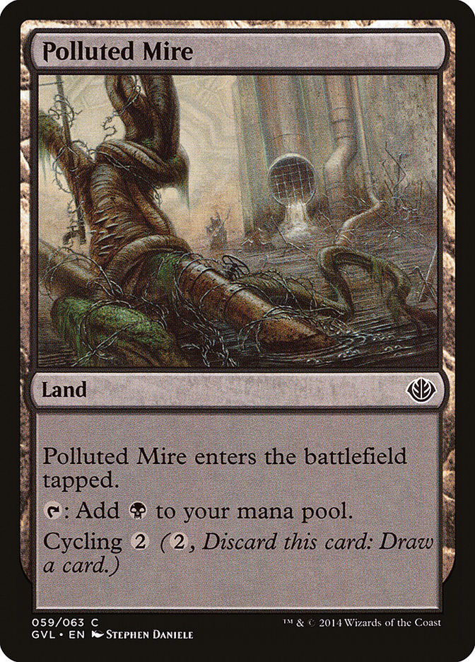 Polluted Mire (Garruk vs. Liliana) [Duel Decks Anthology] Magic: The Gathering