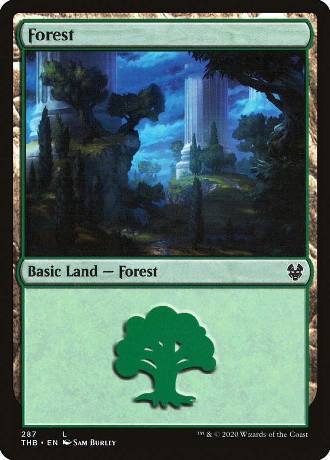 Forest (287) [Theros Beyond Death] Magic: The Gathering