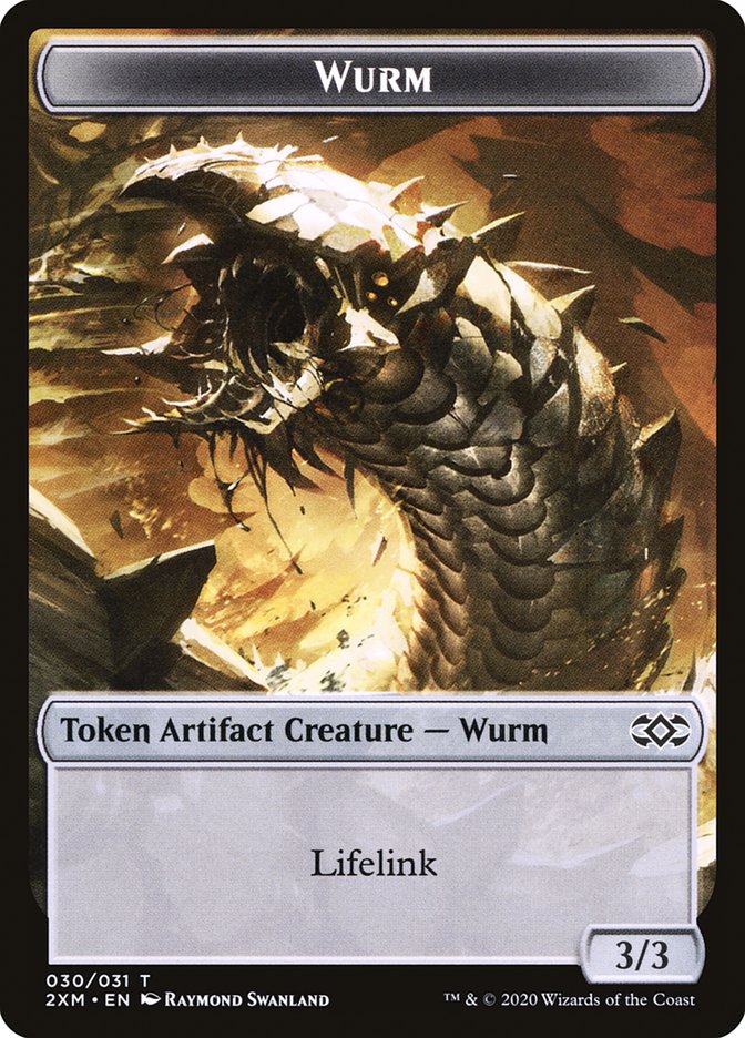 Wurm Token (030/031) [Double Masters Tokens] Magic: The Gathering