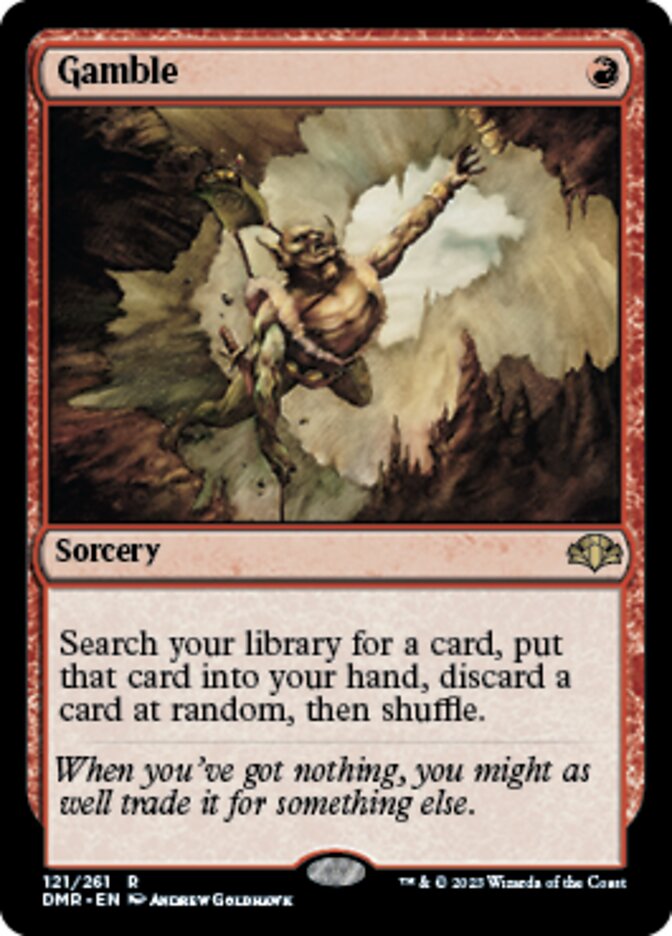 Gamble [Dominaria Remastered] Magic: The Gathering