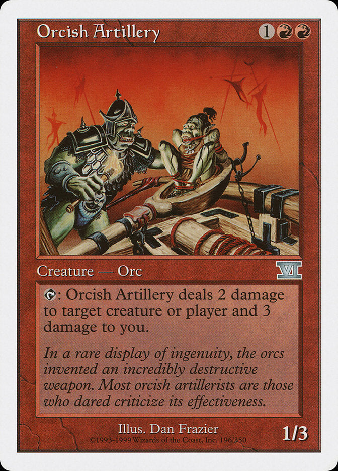 Orcish Artillery [Classic Sixth Edition] Magic: The Gathering