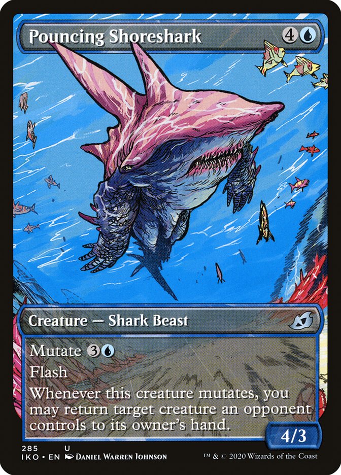 Pouncing Shoreshark (Showcase) [Ikoria: Lair of Behemoths] Magic: The Gathering