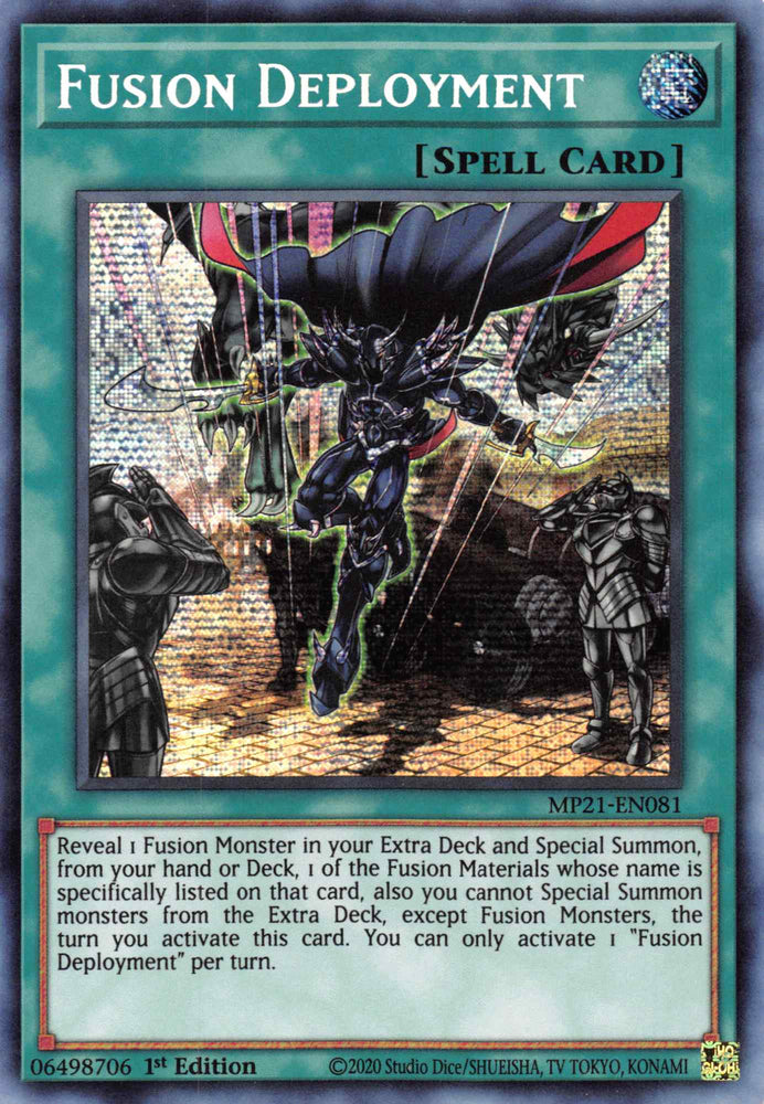 Fusion Deployment [MP21-EN081] Prismatic Secret Rare Yu-Gi-Oh!