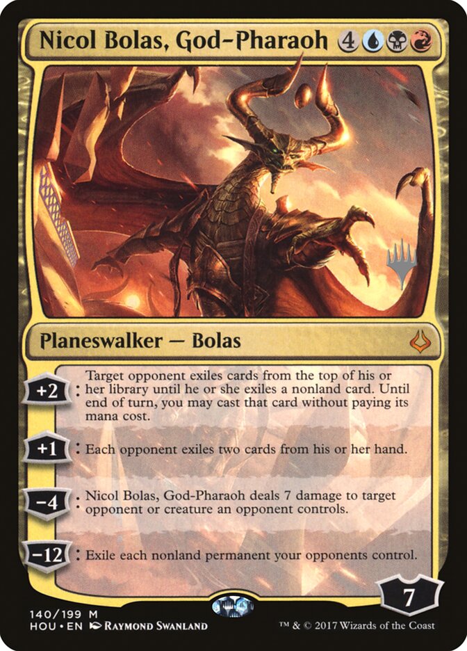 Nicol Bolas, God-Pharaoh (Promo Pack) [Hour of Devastation Promos] Magic: The Gathering