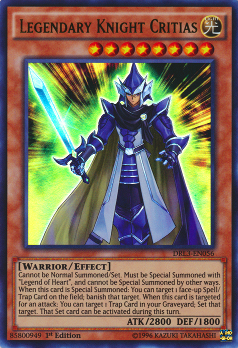 Legendary Knight Critias [DRL3-EN056] Ultra Rare Yu-Gi-Oh!