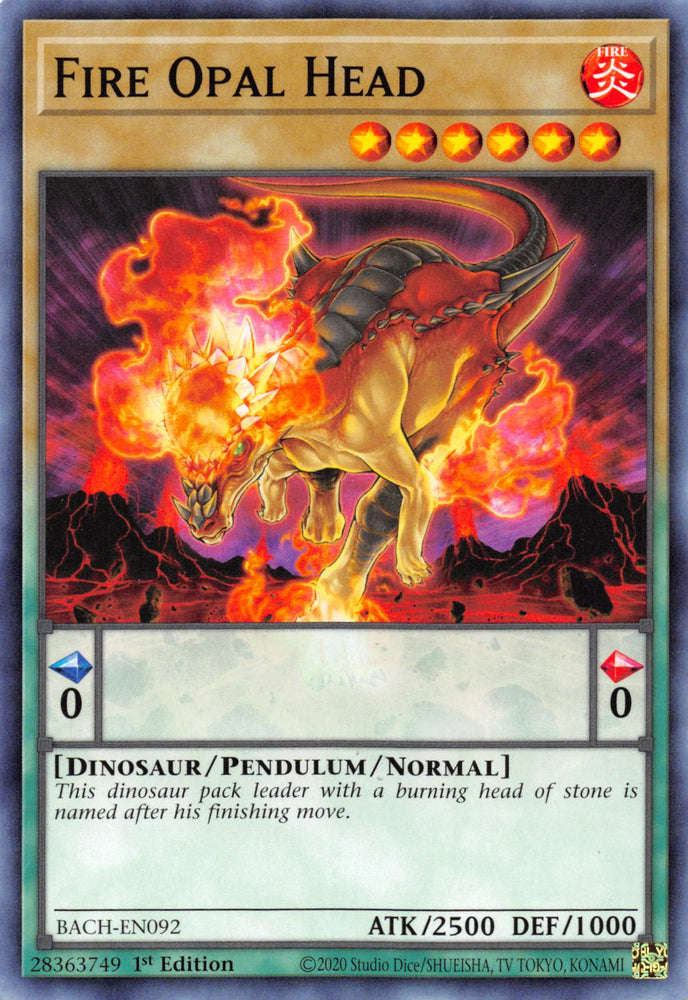 Fire Opal Head [BACH-EN092] Common Yu-Gi-Oh!