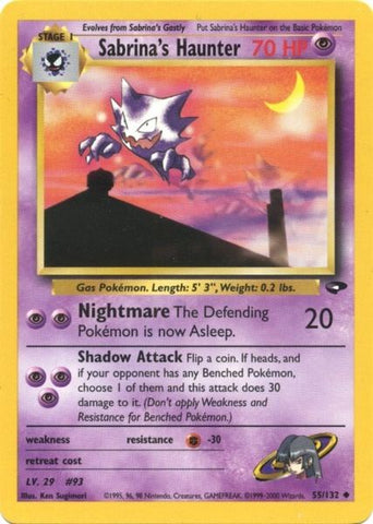 Sabrina's Haunter (55/132) [Gym Challenge Unlimited] Pokémon