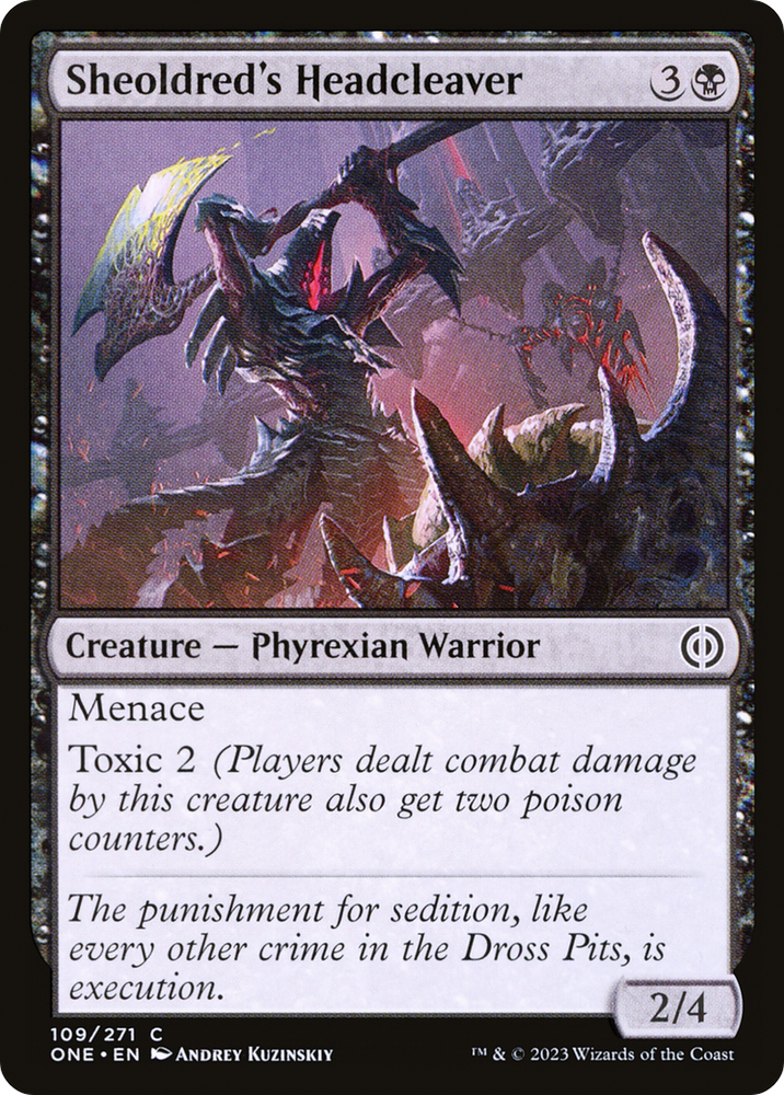 Sheoldred's Headcleaver [Phyrexia: All Will Be One] Magic: The Gathering