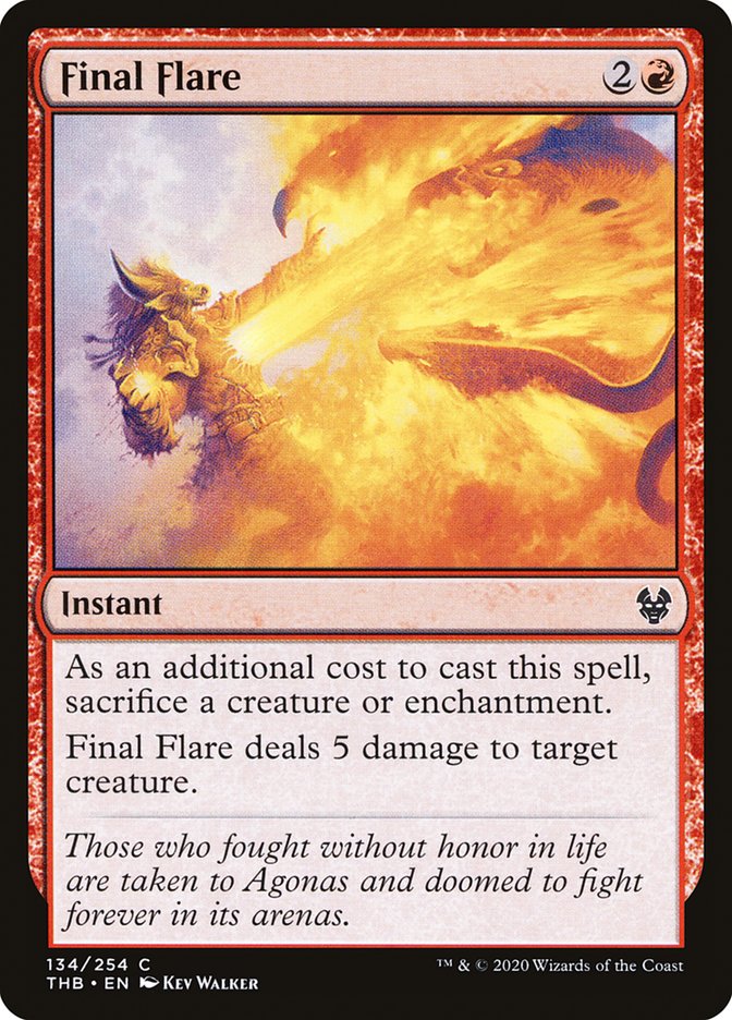 Final Flare [Theros Beyond Death] Magic: The Gathering