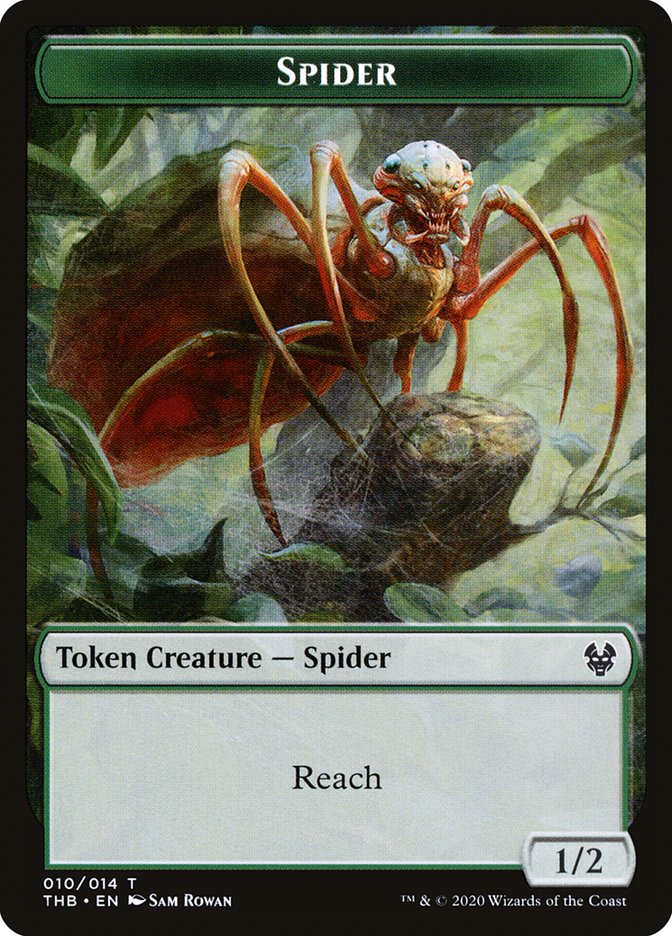 Satyr // Spider Double-Sided Token [Theros Beyond Death Tokens] Magic: The Gathering
