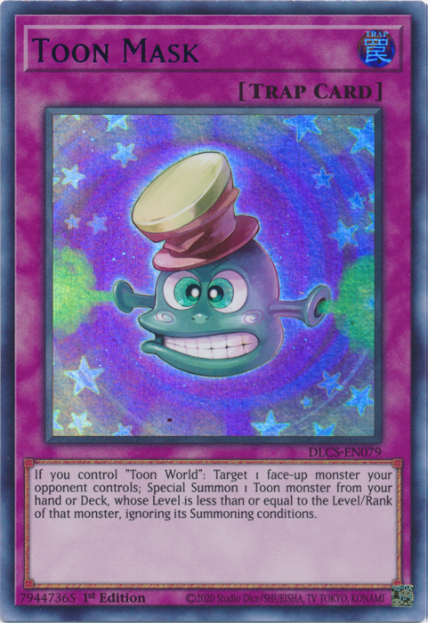 Toon Mask (Blue) [DLCS-EN079] Ultra Rare Yu-Gi-Oh!