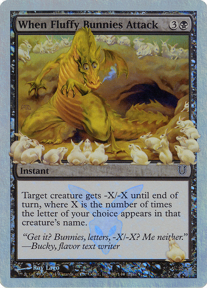 When Fluffy Bunnies Attack (Alternate Foil) [Unhinged] Magic: The Gathering